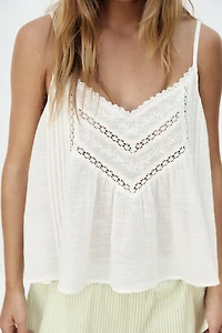 EMBROIDERED COTTON TOP