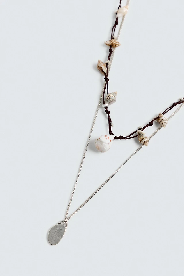 Shop Zara 2-PACK COMBINATION NECKLACES at Beverly Center in Los