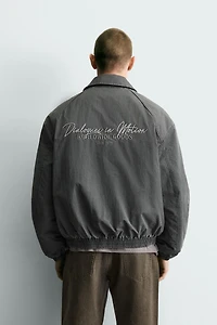 TEXTURED PUFFER JACKET
