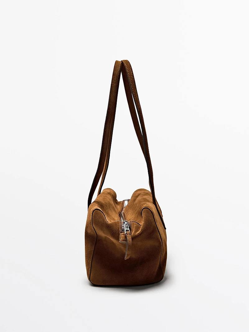 Sac west satchel en croûte de cuir