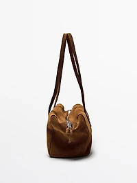 Sac west satchel en croûte de cuir