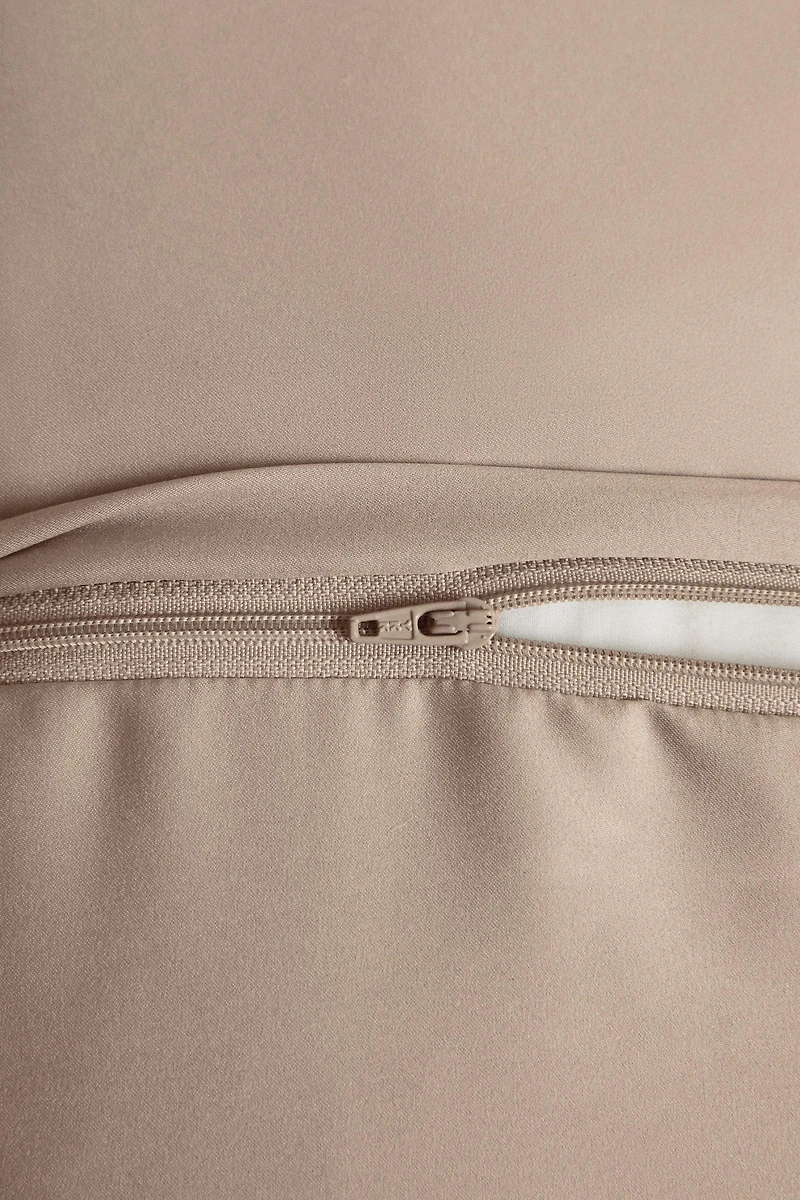 HOUSSE DE COUSSIN ÉDREDON SATIN LISSE NŒUDS