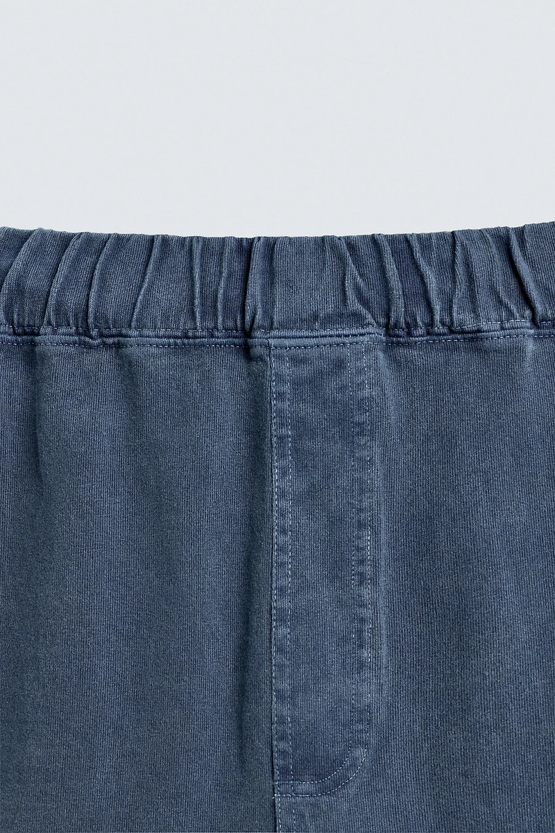 WASHED EFFECT JOGGER SHORTS