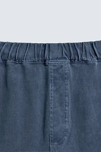 WASHED EFFECT JOGGER SHORTS