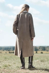 100% SUEDE LEATHER COAT LIMITED EDITION