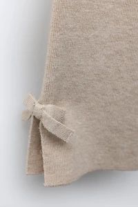 KNIT CULOTTES WITH BOWS