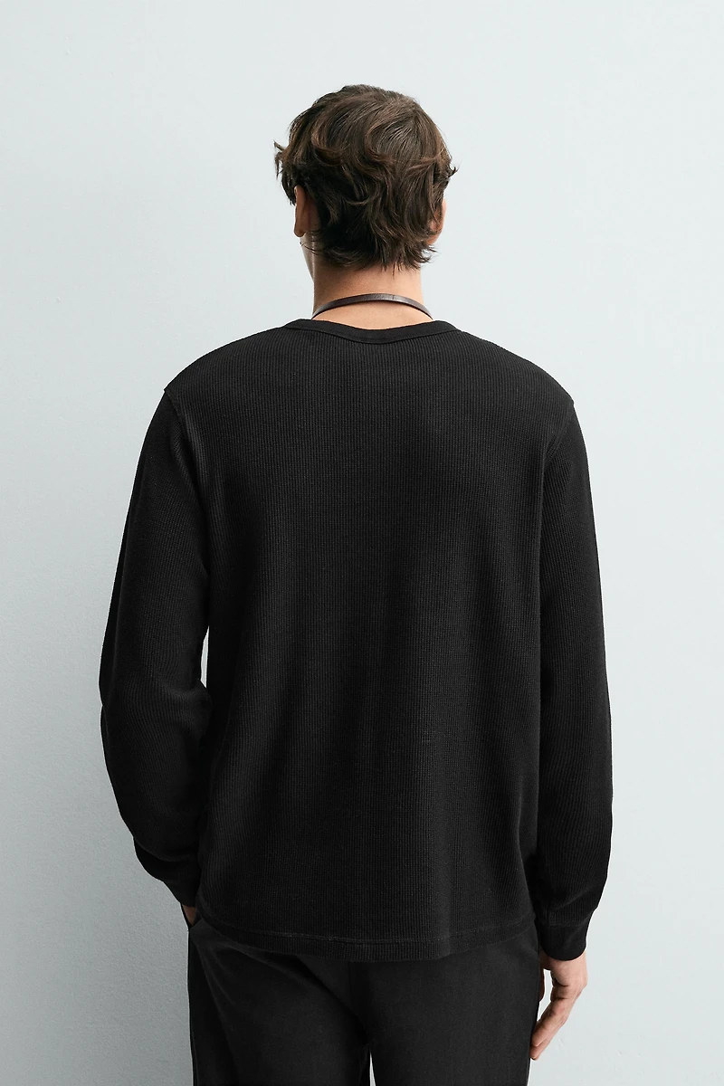 WAFFLE WEAVE T-SHIRT