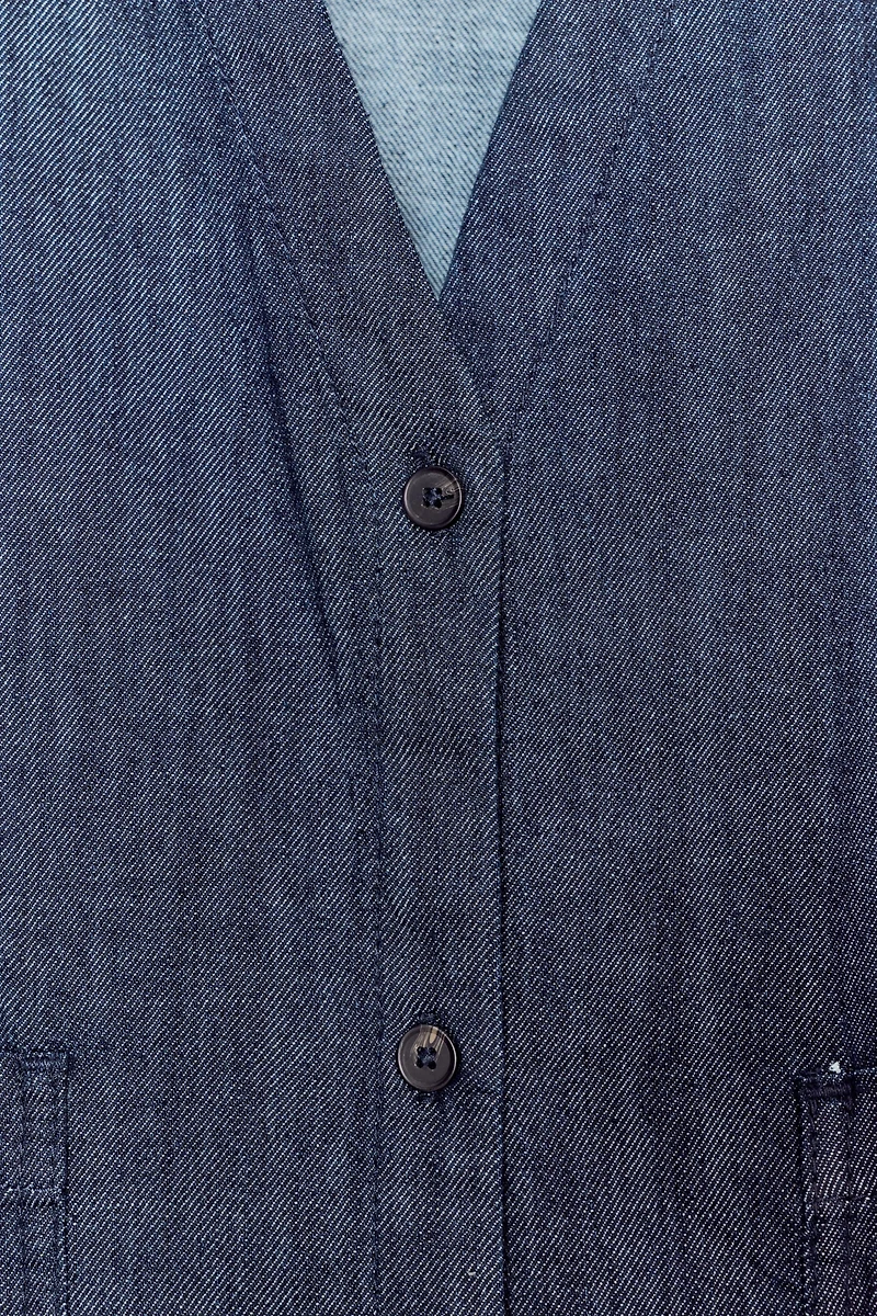 CHEMISE EN DENIM DÉCONTRACTÉE ZW COLLECTION