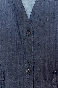 CHEMISE EN DENIM DÉCONTRACTÉE ZW COLLECTION