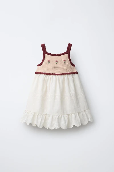 COMBINATION KNIT DRESS