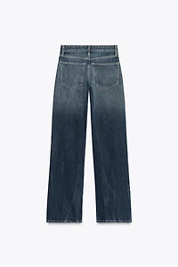 TRF LOW RISE WIDE LEG JEANS