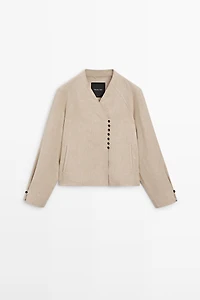 Veste courte 100 % lin