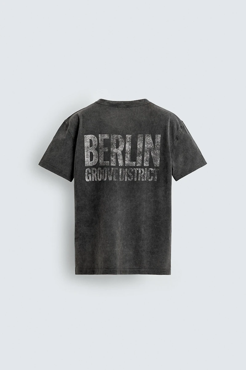 WASHED COMBINED PRINTS T-SHIRT