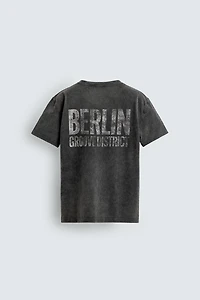 WASHED COMBINED PRINTS T-SHIRT