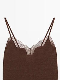 Top asymétrique lin mélangé