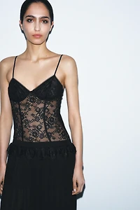 LACE OPEN-BACK BODYSUIT