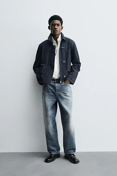 TOGGLE DENIM JACKET