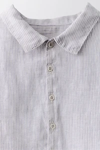 6-10 YEARS / LIMITED EDITION 100% LINEN STRIPED SHIRT