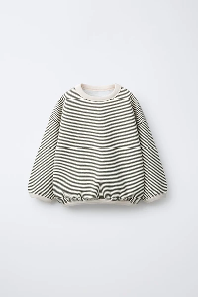 FINE STRIPE SWEATSHIRT
