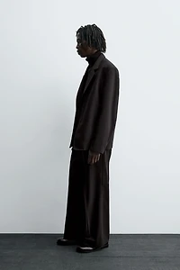 PLEATED SUIT PANTS