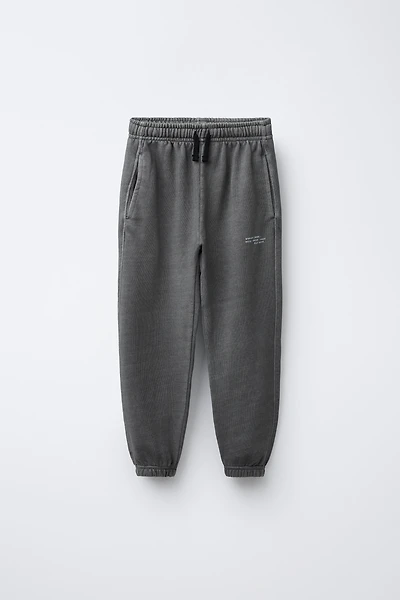 GARMENT-DYED FLEECE JOGGERS