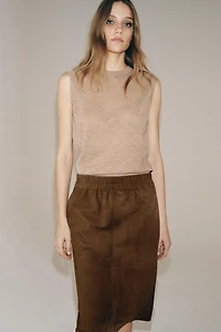 ZW COLLECTION LIMITED EDITION SUEDE SKIRT