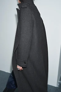 LONG WOOL COAT ZW COLLECTION LIMITED EDITION