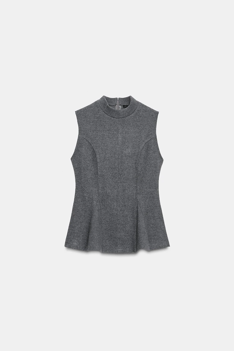 SOFT PEPLUM TOP