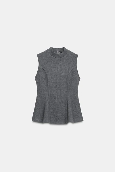SOFT PEPLUM TOP