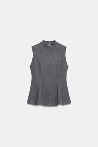 SOFT PEPLUM TOP