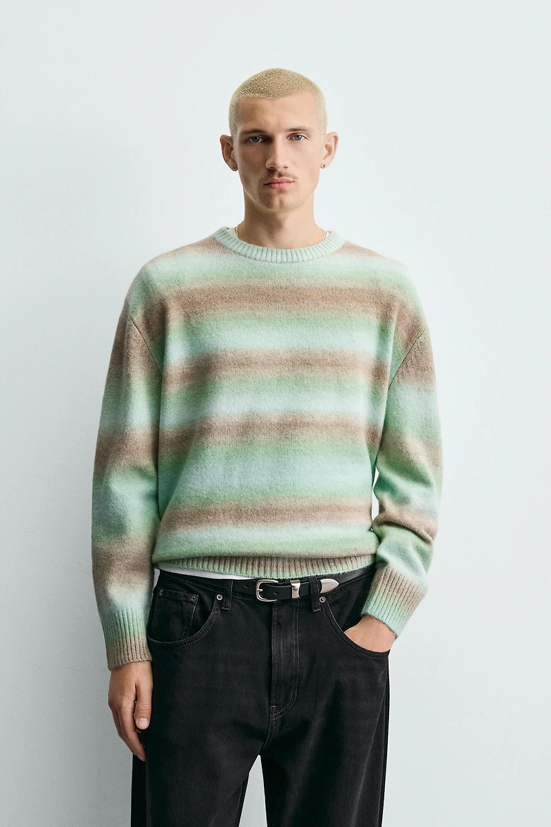 TEXTURED STRIPED JUMPER