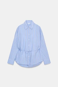CHEMISE OVERSIZE AVEC T-SHIRT ET CEINTURE