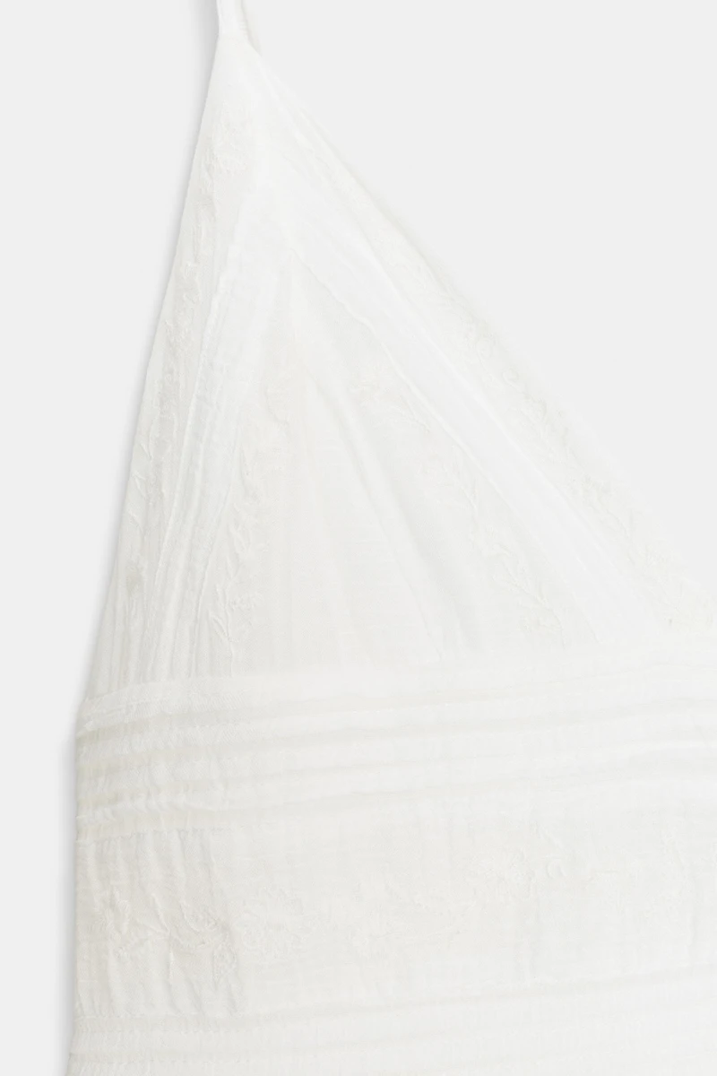 ROBE COURTE À BRETELLES BRODÉES