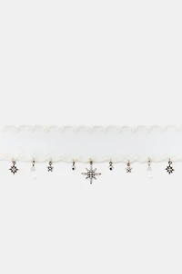 WOVEN CHARM CHOKER NECKLACE