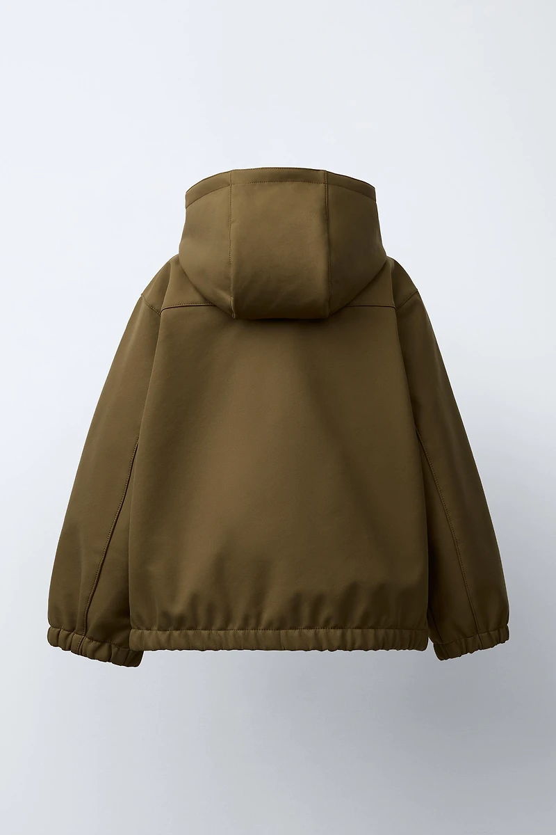 HOODED TECHNICAL JACKET