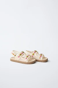 EMBROIDERED SANDALS