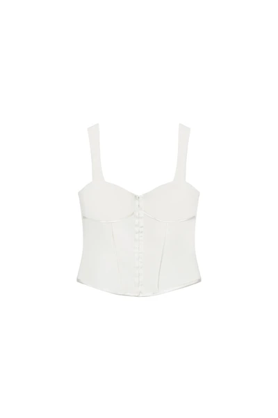 TOP BUSTIER LISERÉS SATINÉS
