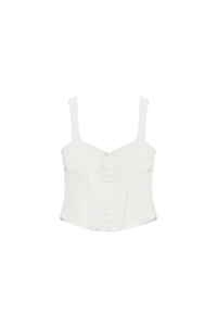 TOP BUSTIER LISERÉS SATINÉS