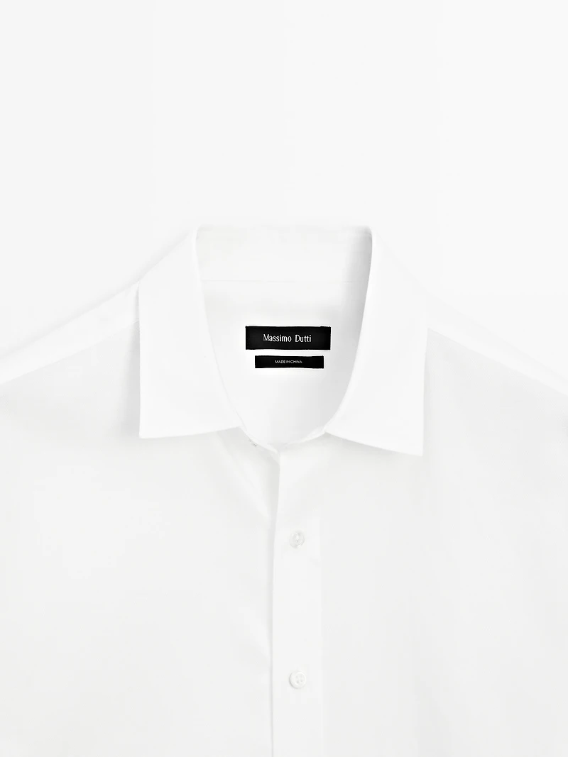 Chemise texturée regular fit