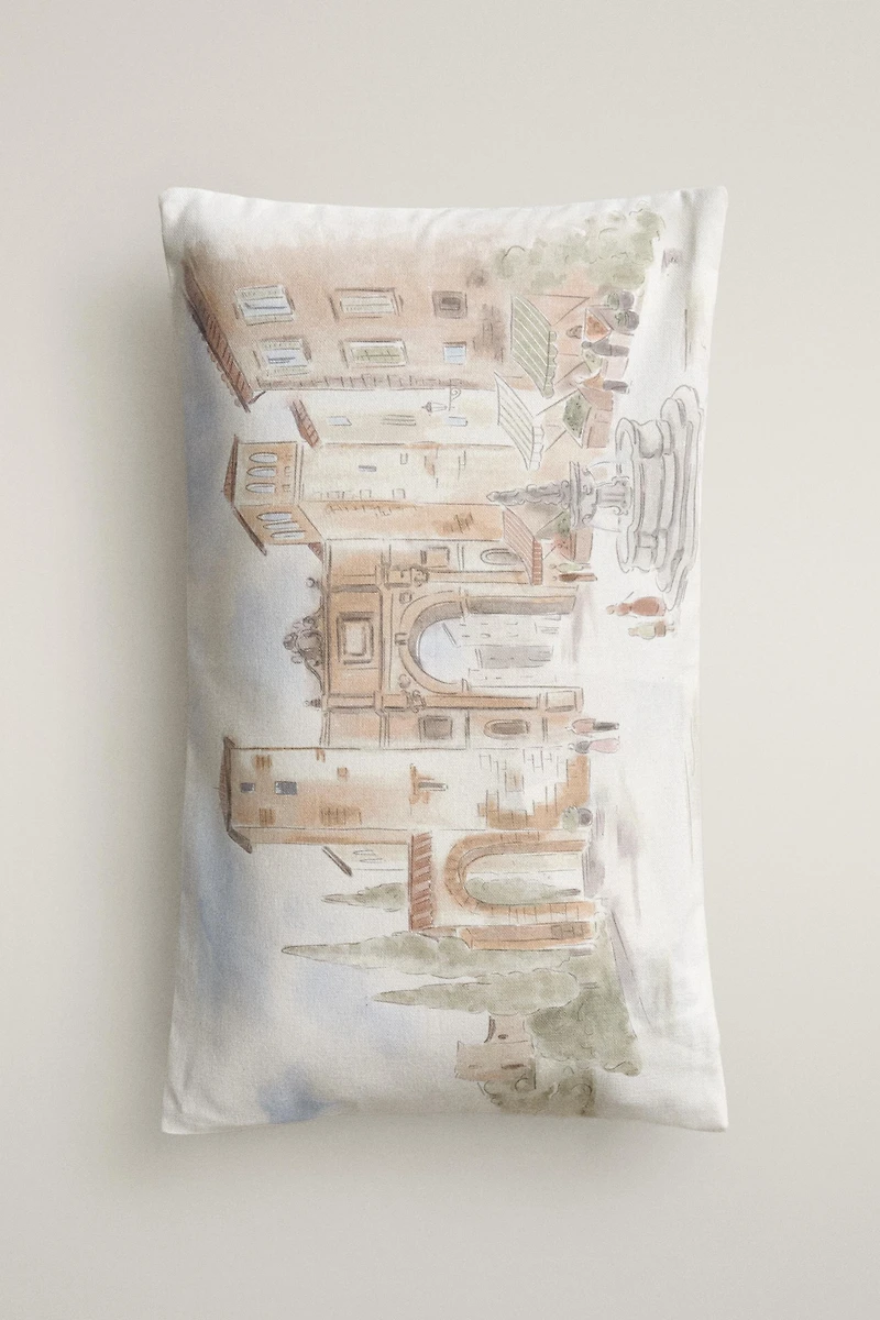 LANDSCAPE THROW PILLOW COVER