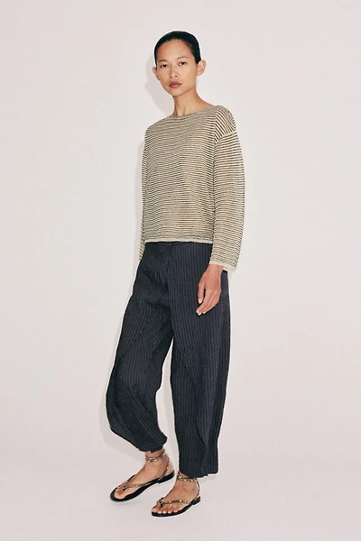 ZW COLLECTION STRIPED PAREO PANTS