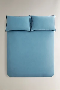 CONTRAST LINEN DUVET COVER