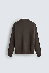 COTTON TEXTURED CARDIGAN