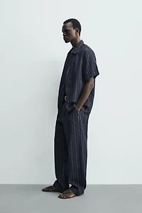 STRIPED RELAXED FIT CHINO PANTS