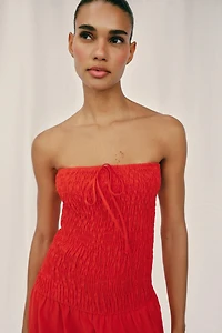 ROBE MI-LONGUE NID D'ABEILLE