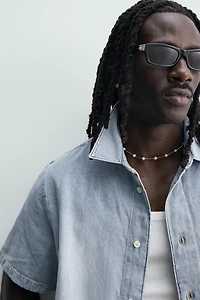 LIGHTWEIGHT BOXY FIT DENIM SHIRT
