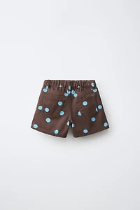 POLKA DOT TWILL SHORTS