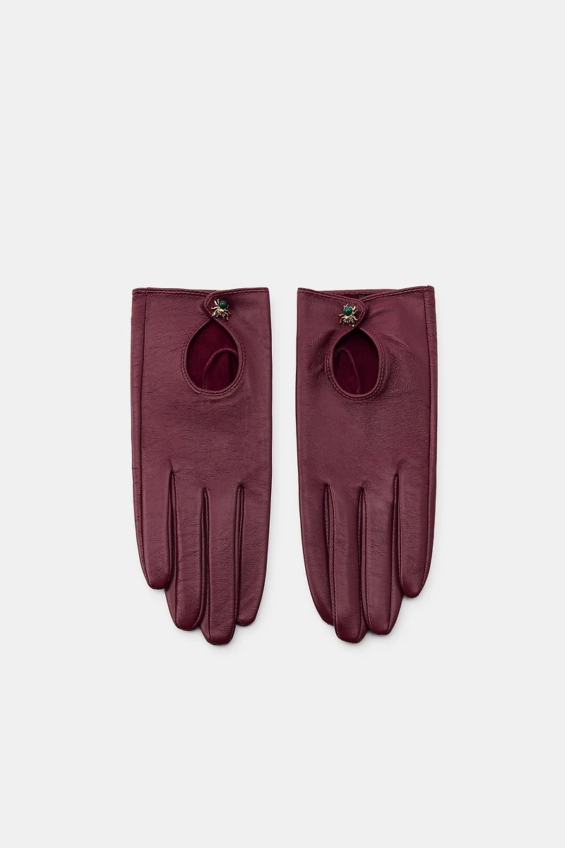 GANTS EN CUIR ARAIGNÉE