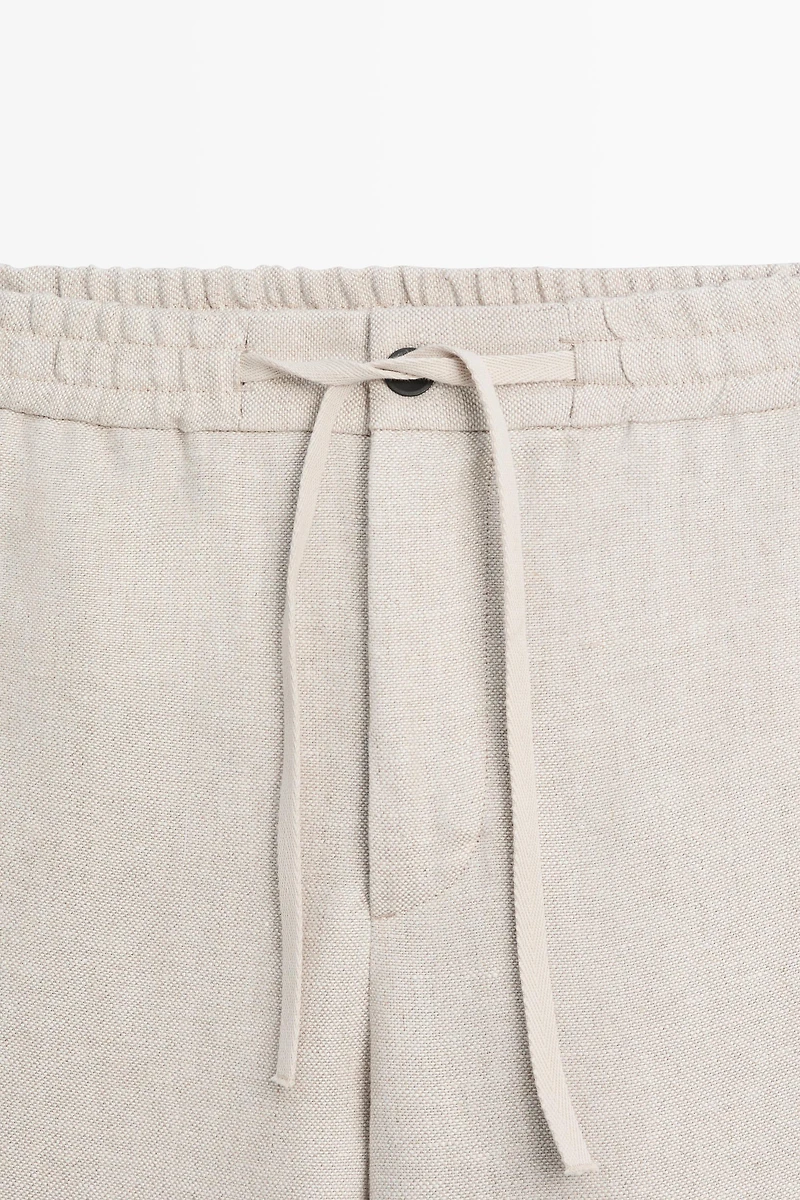 100% linen textured co-ord pants