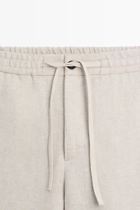 100% linen textured co-ord pants